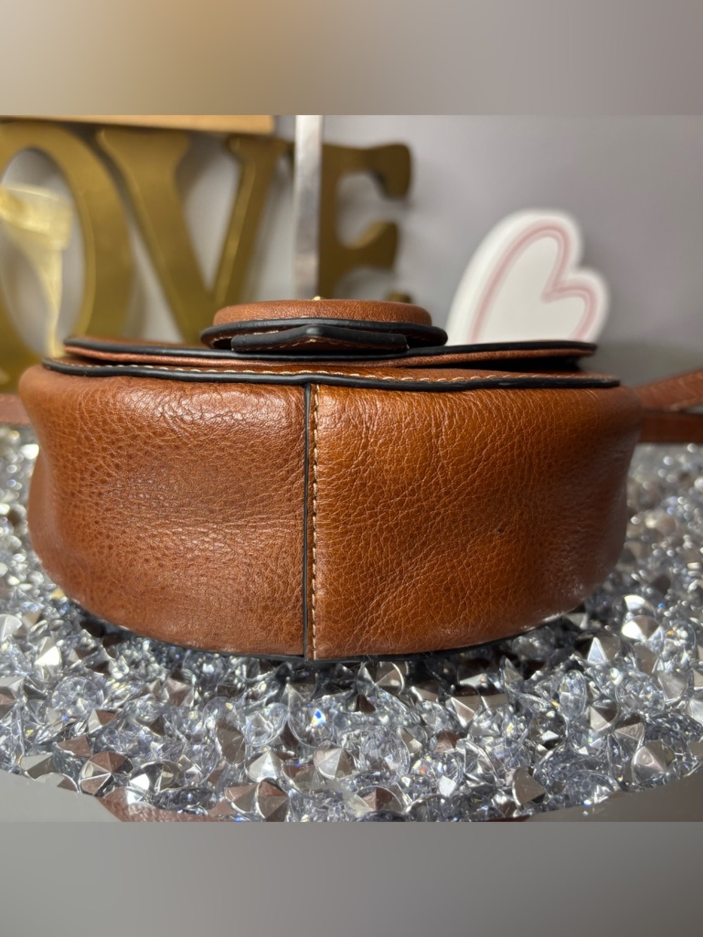 Fossil Harwell Small saddlebag Crossbody Bag NWOT - Picture 9 of 13